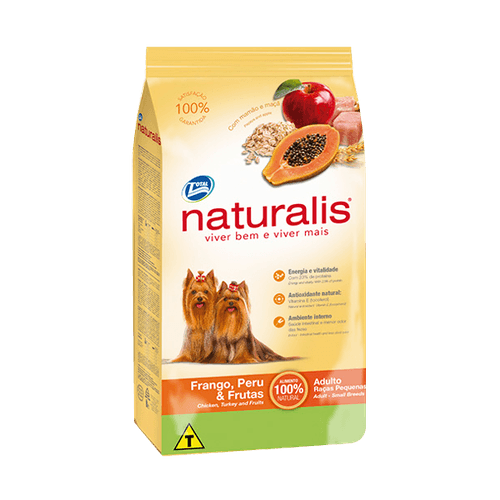 Naturalis Perro Adulto Raza Pequeña Pollo, Pavo y Frutas 10 Kg
