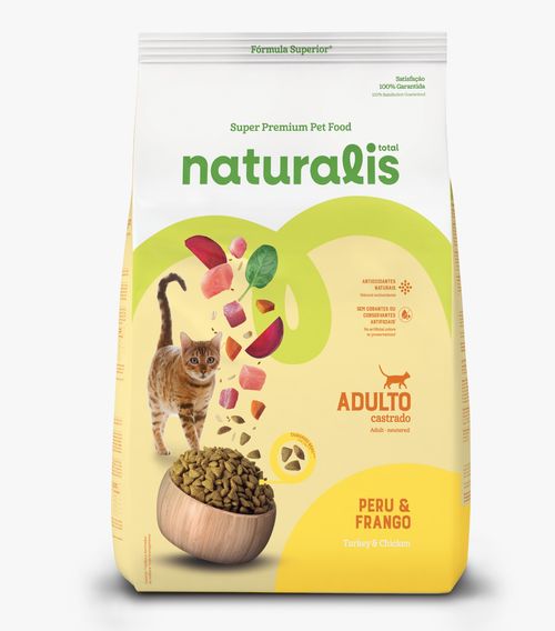 Comida para gatos Naturalis castrados pollo y pavo