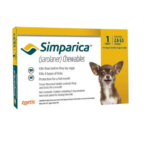 Simparica  5 mg (1,3 - 2,5 Kg)
