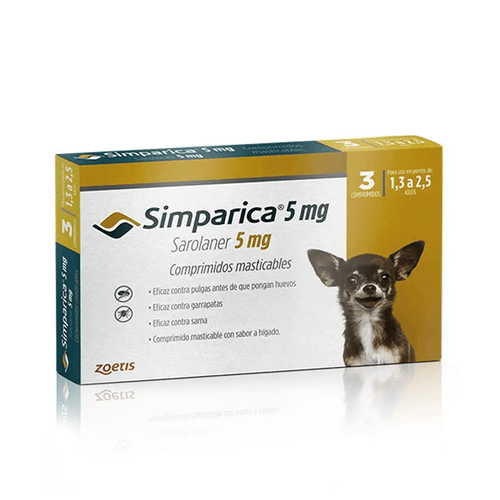 Simparica  5 mg (1,3 - 2,5 Kg)
