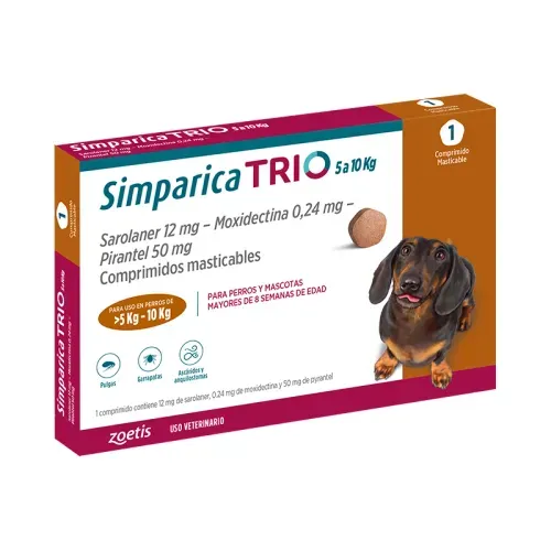 Simparica Trio Caramelo (5 a 10 Kg)