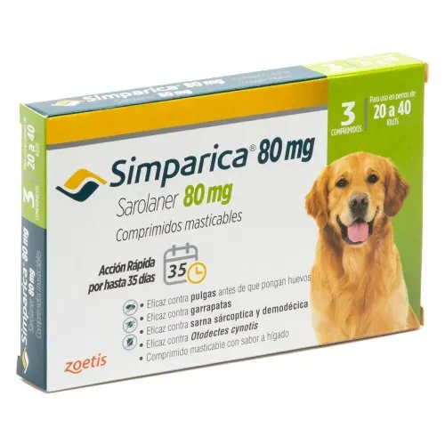 Simparica 80 mg (20 a 40 Kg)